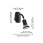 Preview: Eglo LED Steckdosenspot Parrini GU10 4,5W warmweiss 3000K Schwarz Messing Stahl 10x7cm 300912