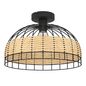 Preview: Eglo 43398 ANWICK E27 Deckenleuchte Ø380mm Schwarz Natur
