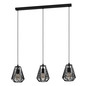 Preview: Eglo Pendelleuchte Stype 3-flammig E27 Schwarz Stahl 96x20cm 43693