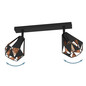 Preview: Eglo Deckenstrahler Carlton 7 2-flammig E27 Schwarz Kupferfarben-antik Stahl 42x25,5cm 43716