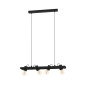 Preview: Eglo 43848 PLIMSOLL E27 4-fach Hängeleuchte 770x95mm Schwarz