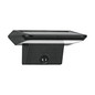 Preview: Eglo LED Solar-Wandleuchte Porrassa 40-flammig 40x 0,5W tageslichtweiss 6500K Bewegungsmelder IP44 Schwarz mit Sensor 15,5x7,5cm 48944