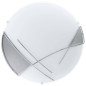Preview: Eglo 89758 Raya Wandleuchte / Deckenleuchte E27 Stahl weiss chrom silber