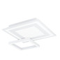 Preview: Eglo LED Deckenleuchte Savatarila-Z Smart dimmbar 21,6W RGB CCT warm-/tageslichtweiss 2700-6500K Zigbee Weiss Stahl 45x45cm 900023