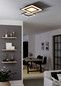 Preview: Eglo LED Deckenleuchte Savatarila-Z Smart dimmbar 21,6W RGB CCT warm-/tageslichtweiss 2700-6500K Zigbee Schwarz Stahl 45x45cm 900025