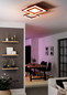 Preview: Eglo LED Deckenleuchte Savatarila-Z Smart dimmbar 21,6W RGB CCT warm-/tageslichtweiss 2700-6500K Zigbee Schwarz Stahl 45x45cm 900025