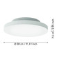 Preview: Eglo LED Deckenleuchte Turcona-Z Smart dimmbar 15,7W RGB CCT warm-/tageslichtweiss 2700-6500K Zigbee Weiss Stahl Aluminium Ø30cm 900054