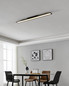 Preview: Eglo LED Deckenleuchte Salobrena-Z Smart dimmbar 33,5W CCT warm-/tageslichtweiss 2700-6500K Zigbee Schwarz Aluminium Stahl 120x10cm 900095