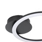 Preview: Eglo LED Deckenleuchte Parrapos-Z Smart dimmbar 12W CCT warm-/tageslichtweiss 2700-6500K Zigbee Schwarz Stahl 34x30cm 900323