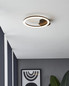 Preview: Eglo LED Deckenleuchte Parrapos-Z Smart dimmbar 12W CCT warm-/tageslichtweiss 2700-6500K Zigbee Schwarz Stahl 34x30cm 900323