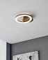 Preview: Eglo LED Wandleuchte Parrapos-Z Smart dimmbar 6,8W CCT warm-/tageslichtweiss 2700-6500K Zigbee Schwarz Stahl 24x20cm 900324