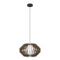 Preview: Eglo 900386 RUSTICARIA E27 Hängeleuchte Ø450mm Schwarz Braun Weiss