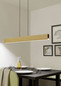 Preview: Eglo LED Pendelleuchte Anchorena-Z Smart dimmbar 35W RGB CCT warm-/tageslichtweiss 2700-6500K Zigbee Braun Schwarz Holz Stahl 123x5,5cm 900388
