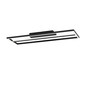Preview: Eglo LED Deckenleuchte Calagrano-Z Smart dimmbar 21W RGB CCT warm-/tageslichtweiss 2700-6500K Zigbee Schwarz Aluminium Stahl 66x22cm 900567