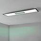 Preview: Eglo 900573 BORDONARA LED Deckenleuchte 35W 1195x295mm Schwarz Weiss Fernbedienung RGB steuerbare Lichtfarbe dimmbar