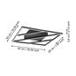 Preview: Eglo 900596 ULISANO LED Deckenleuchte 21W 420x420mm Schwarz Weiss Fernbedienung steuerbare Lichtfarbe dimmbar
