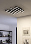 Preview: Eglo LED Deckenleuchte Padulari dimmbar 25,6W CCT warm-/tageslichtweiss 3000-6500K Schwarz Aluminium Stahl 53,5x47cm 900597