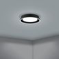 Preview: Eglo 900601 CALAGRANO LED Deckenleuchte 11,5W, 10W Ø380mm Schwarz Weiss Fernbedienung steuerbare Lichtfarbe dimmbar
