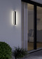Preview: Eglo LED Außen-Wandleuchte Neviano 2-flammig 2x 3,7W warmweiss 3000K IP55 Schwarz Stahl 38x6,5cm 900676