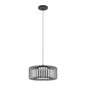 Preview: Eglo LED Pendelleuchte Ginestrone-Z Smart dimmbar 22W RGB CCT warm-/tageslichtweiss 2700-6500K Zigbee Schwarz Stahl Ø45cm 900723