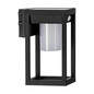 Preview: Eglo LED Solar-Wandleuchte Martano 3,7W neutralweiss 4000K Bewegungsmelder IP44 Schwarz Aluminium mit Sensor 27x18cm 900804