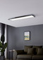 Preview: Eglo LED Deckenleuchte Salobrena 1 33W neutralweiss 4000K Schwarz Aluminium Stahl 120x30cm 900821