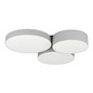 Preview: Eglo LED Deckenleuchte Barbano-Z Smart 3-flammig dimmbar 3x 7,5W RGB CCT warm-/tageslichtweiss 2700-6500K Zigbee Schwarz Grau Weiss Stahl Textil 60,5x56,5cm 900855