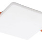 Preview: Eglo LED Einbauspot Rapita 18W warmweiss 3000K IP65 Weiss Aluminium 21,5x21,5cm 900969