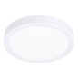 Preview: Eglo LED Aufbauleuchte Fueva 5 17W warmweiss 3000K Bewegungsmelder Weiss Stahl mit Sensor Ø21cm 901011
