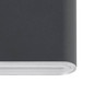 Preview: Eglo LED Außen-Wandleuchte Grutti 2-flammig 2x 5,8W CCT warm-/neutral-/tageslichtweiss 3000/4000/6500K IP65 Anthrazit Transparent Aluminium 17,5x9cm 901026