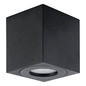 Preview: Eglo Außen-Deckenleuchte Torrecola GU10 IP44 Schwarz Klar Aluminium Glas 9,5x8cm 901029