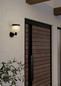 Preview: Eglo LED Solar-Wandleuchte Pantete 7,5W warmweiss 3000K Bewegungsmelder IP44 Schwarz mit Sensor Ø17,5cm 901076