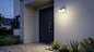 Preview: Eglo LED Solar-Wandleuchte Croara 7,3W warmweiss 3000K Bewegungsmelder IP44 Anthrazit mit Sensor 15x11cm 901081