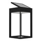 Preview: Eglo LED Solar-Wandleuchte Suzzara 6,5W neutralweiss 4000K Bewegungsmelder IP44 Schwarz mit Sensor 25x14cm 901083