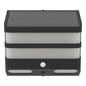 Preview: Eglo LED Solar-Wandleuchte Stiappa 6,5W neutralweiss 4000K Bewegungsmelder IP44 Schwarz mit Sensor 20x12cm 901084