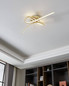 Preview: Eglo LED Deckenleuchte Selvina 2 20,5W warmweiss 3000K Hellbraun Stahl Aluminium 68x28cm 901103