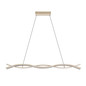 Preview: Eglo LED Pendelleuchte Lasana 4 35W warmweiss 3000K Hellbraun Stahl Aluminium 90x6cm 901106