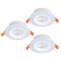 Preview: Eglo LED Einbauspot Calonge RGB 3-flammig dimmbar 3x 3,8W CCT warm-/tageslichtweiss 2700-6500K IP44 Weiss Ø10cm 901117