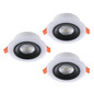 Preview: Eglo LED Einbauspot Calonge RGB 3-flammig dimmbar 3x 3,8W CCT warm-/tageslichtweiss 2700-6500K IP44 Schwarz Weiss Ø10cm 901118