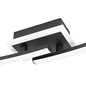 Preview: Eglo LED Deckenleuchte Lungolago 12W neutralweiss 4000K Schwarz Stahl 74x14cm 901217