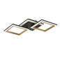 Preview: Eglo LED Deckenleuchte Calliera dimmbar 20W neutralweiss 4000K Schwarz Messing Stahl 59,5x31cm 901222