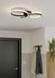 Preview: Eglo LED Deckenleuchte Serpins 21W warmweiss 3000K Schwarz Aluminium Stahl 60x34cm 901266
