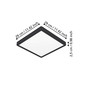 Preview: Eglo LED Aufbauleuchte Fueva 6 13W CCT warm-/neutral-/tageslichtweiss 2700/4000/6500K Schwarz 29x29cm 901304