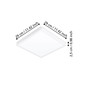 Preview: Eglo LED Aufbauleuchte Fueva 6 13W CCT warm-/neutral-/tageslichtweiss 2700/4000/6500K Weiss 29x29cm 901313