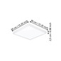 Preview: Eglo LED Aufbauleuchte Fueva 6 17,5W CCT warm-/neutral-/tageslichtweiss 2700/4000/6500K Weiss 39x39cm 901314