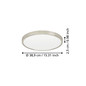 Preview: Eglo LED Aufbauleuchte Fueva 6 17W CCT warm-/neutral-/tageslichtweiss 2700/4000/6500K Nickel-matt Stahl Ø39cm 901318