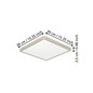 Preview: Eglo LED Aufbauleuchte Fueva 6 17,5W CCT warm-/neutral-/tageslichtweiss 2700/4000/6500K Nickel-matt Stahl 39x39cm 901323
