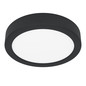 Preview: Eglo LED Aufbauleuchte Fueva 6 7,5W CCT warm-/neutral-/tageslichtweiss 2700/4000/6500K IP44 Schwarz Ø17cm 901324