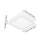 Preview: Eglo LED Aufbauleuchte Fueva 6 7W CCT warm-/neutral-/tageslichtweiss 2700/4000/6500K IP44 Weiss 15x15cm 901335