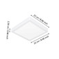 Preview: Eglo LED Aufbauleuchte Fueva 6 10,5W CCT warm-/neutral-/tageslichtweiss 2700/4000/6500K IP44 Weiss 22x22cm 901336